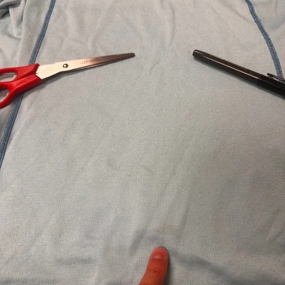 The North Face Pullover 1/4 Zip Women's Large Activewear Top Blue FLAW - Picture 8 of 8